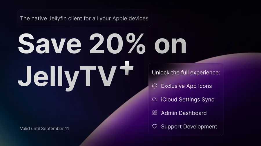 Advertisement graphic for JellyTV